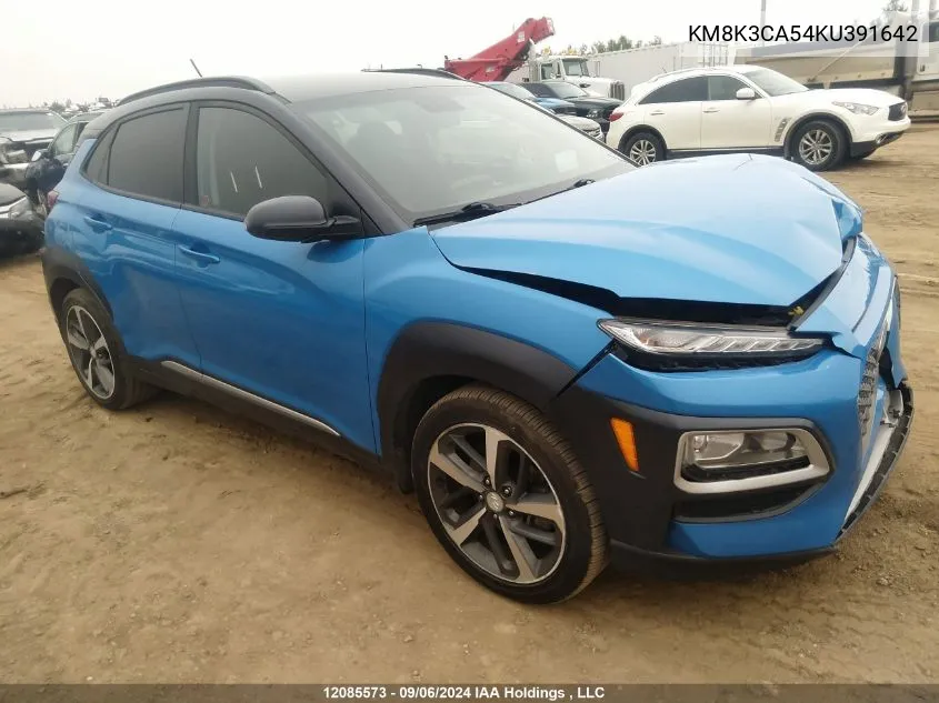 KM8K3CA54KU391642 2019 Hyundai Kona Limited