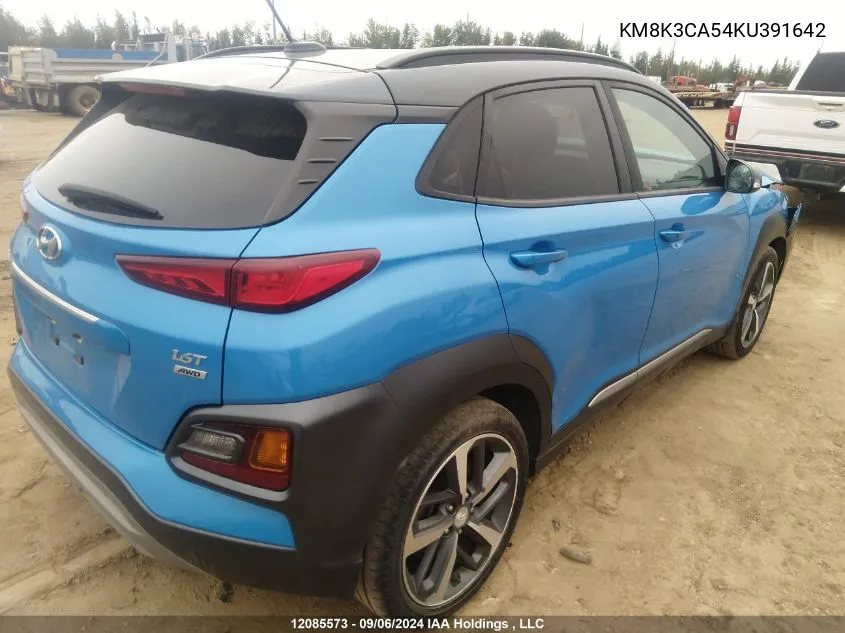 KM8K3CA54KU391642 2019 Hyundai Kona Limited