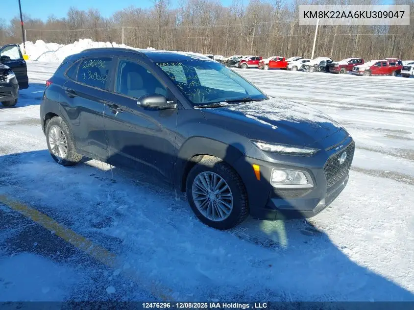 KM8K22AA6KU309047 2019 Hyundai Kona 2.0L Preferred