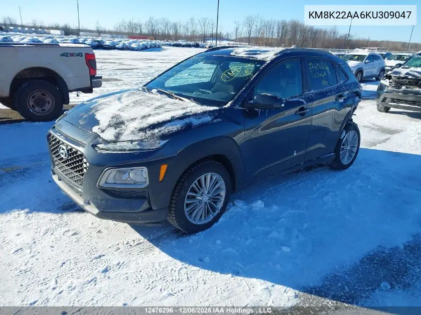 KM8K22AA6KU309047 2019 Hyundai Kona 2.0L Preferred