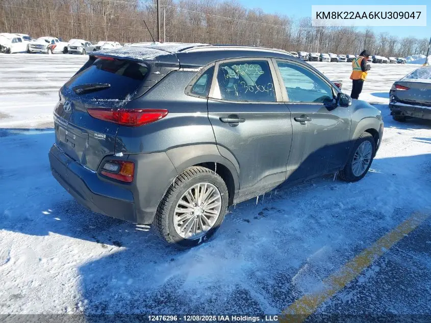 KM8K22AA6KU309047 2019 Hyundai Kona 2.0L Preferred