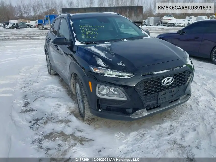 KM8K6CAA8KU391633 2019 Hyundai Kona Sel/Tech