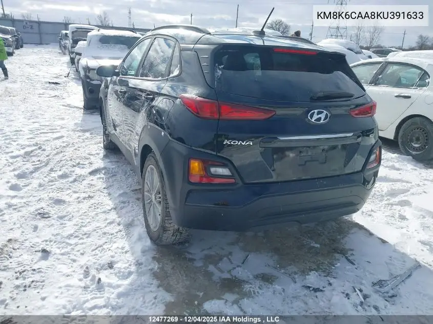 KM8K6CAA8KU391633 2019 Hyundai Kona Sel/Tech