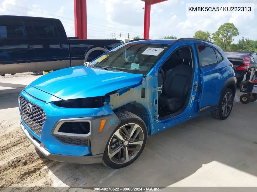 KM8K5CA54KU222313 2019 Hyundai Kona Ultimate