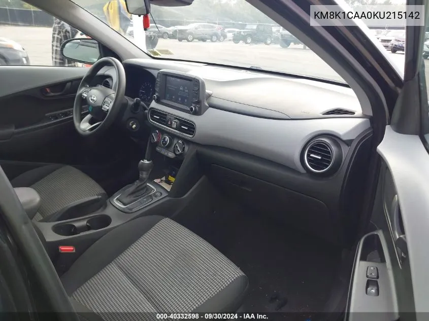 KM8K1CAA0KU215142 2019 Hyundai Kona Se