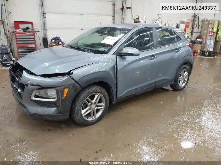 KM8K12AA9KU243337 2019 Hyundai Kona Se