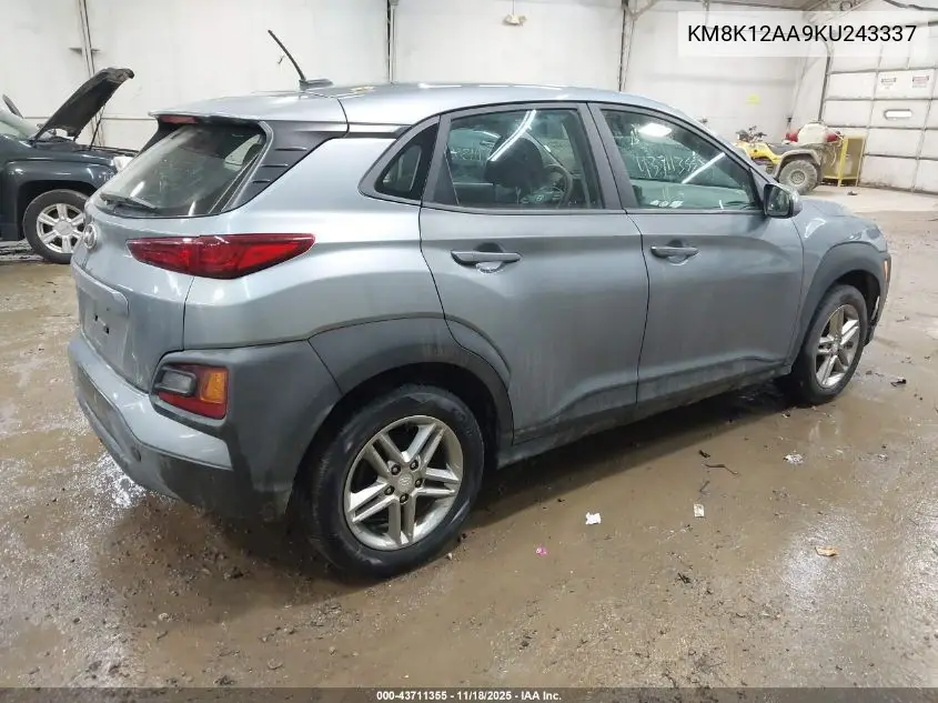 KM8K12AA9KU243337 2019 Hyundai Kona Se