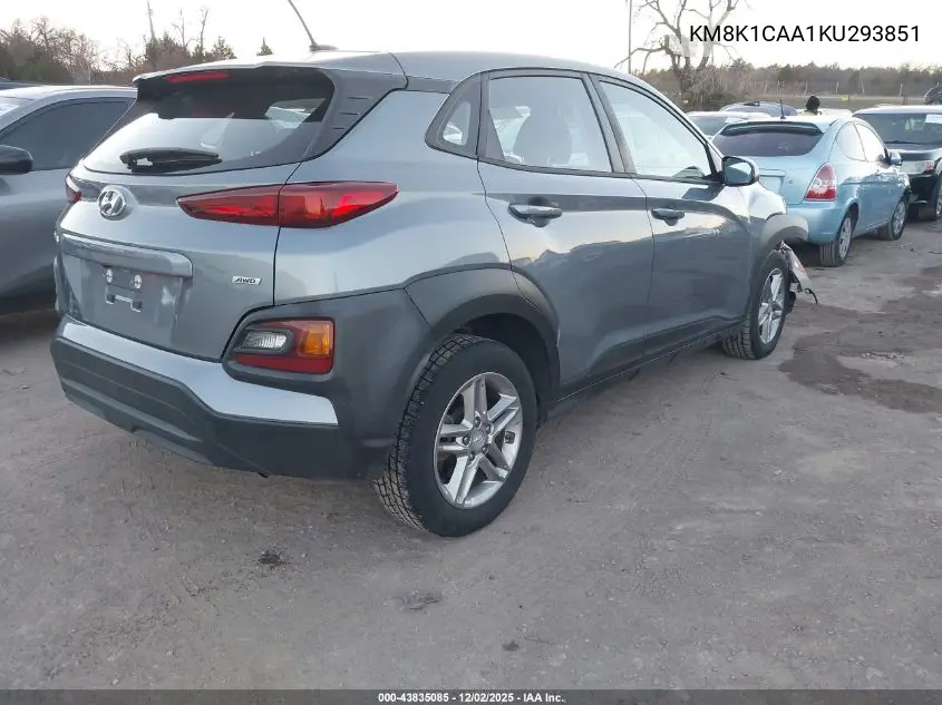 KM8K1CAA1KU293851 2019 Hyundai Kona Se