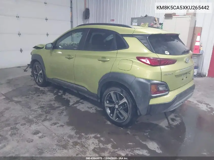 KM8K5CA5XKU265442 2019 Hyundai Kona Ultimate