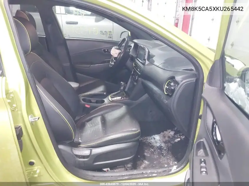 KM8K5CA5XKU265442 2019 Hyundai Kona Ultimate