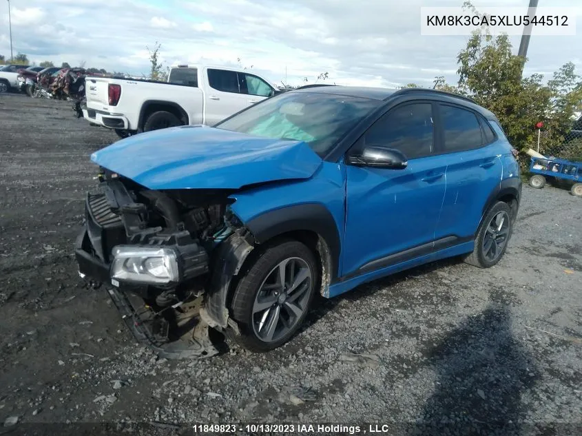 2020 Hyundai Kona Trend VIN: KM8K3CA5XLU544512 Lot: 11849823