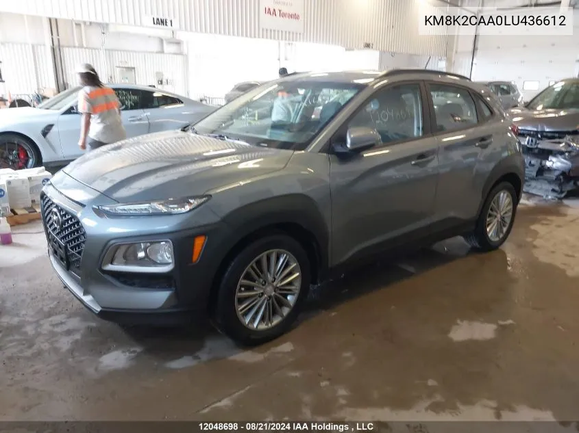 KM8K2CAA0LU436612 2020 Hyundai Kona Preferred Awd