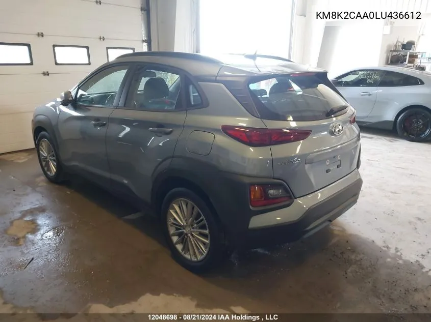 KM8K2CAA0LU436612 2020 Hyundai Kona Preferred Awd