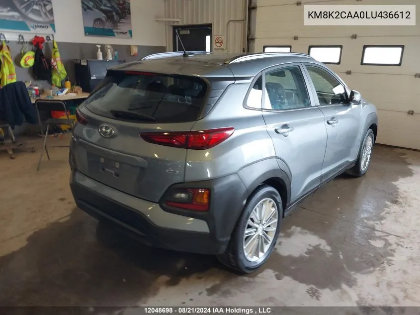 KM8K2CAA0LU436612 2020 Hyundai Kona Preferred Awd