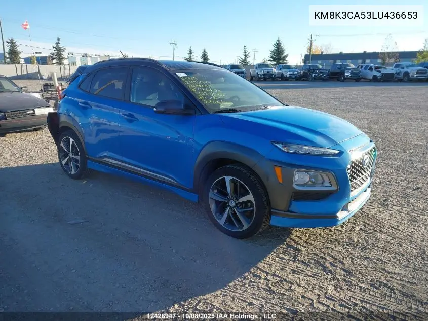 KM8K3CA53LU436653 2020 Hyundai Kona Limited