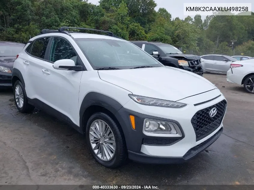 2020 Hyundai Kona Sel VIN: KM8K2CAAXLU498258 Lot: 40333630