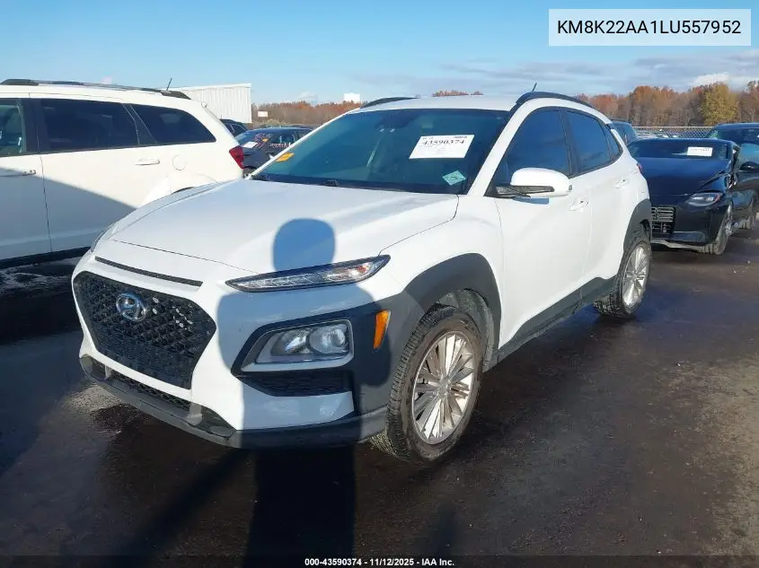 KM8K22AA1LU557952 2020 Hyundai Kona Sel