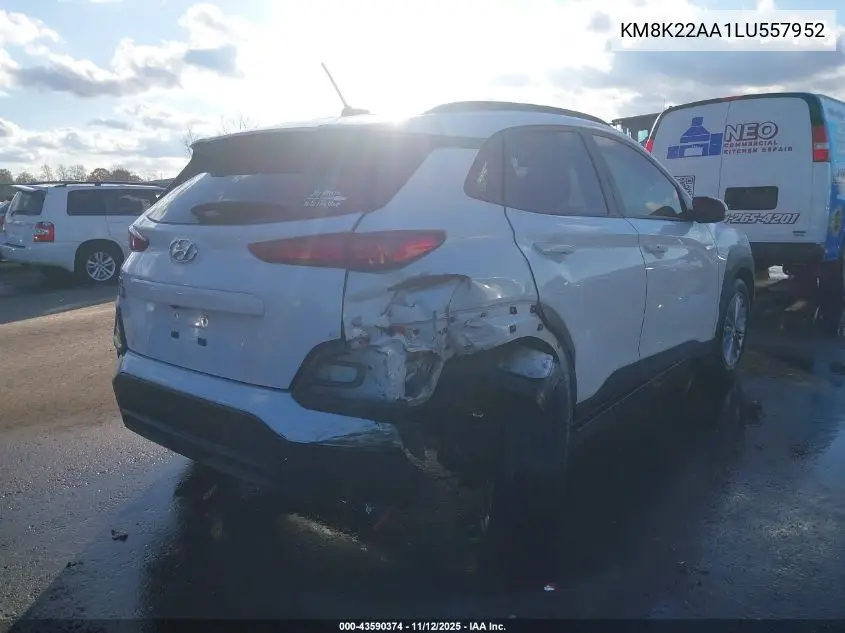 KM8K22AA1LU557952 2020 Hyundai Kona Sel