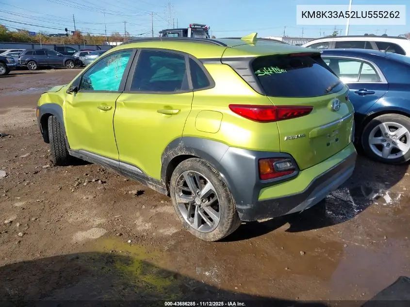 KM8K33A52LU555262 2020 Hyundai Kona Limited
