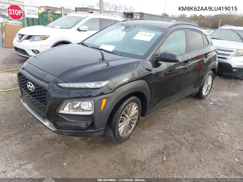 KM8K62AA9LU419015 2020 Hyundai Kona Sel Plus