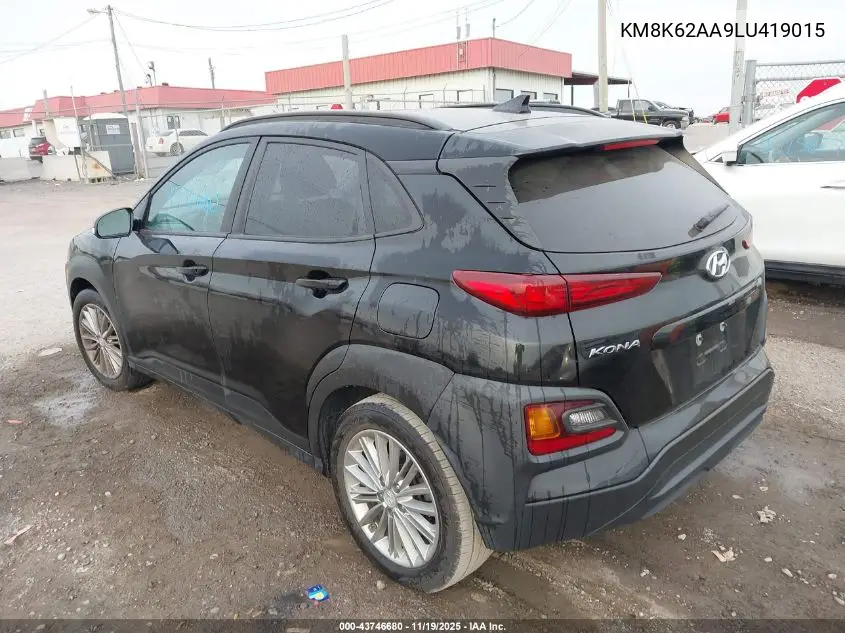 KM8K62AA9LU419015 2020 Hyundai Kona Sel Plus