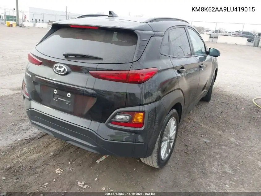KM8K62AA9LU419015 2020 Hyundai Kona Sel Plus