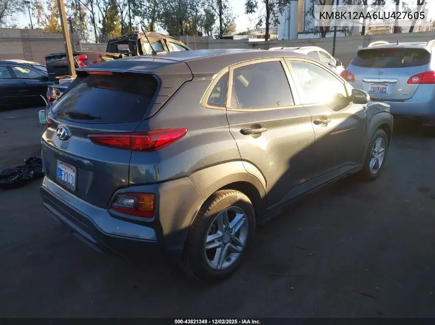 KM8K12AA6LU427605 2020 Hyundai Kona Se