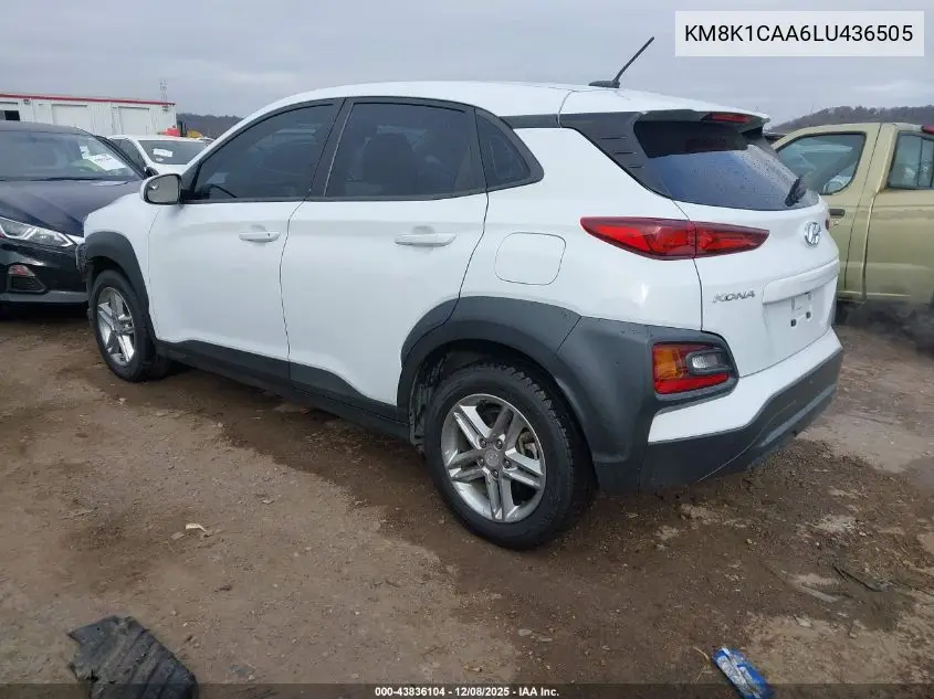 KM8K1CAA6LU436505 2020 Hyundai Kona Se