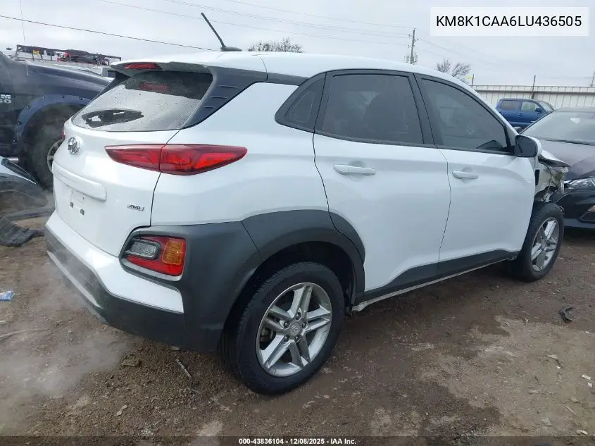 KM8K1CAA6LU436505 2020 Hyundai Kona Se