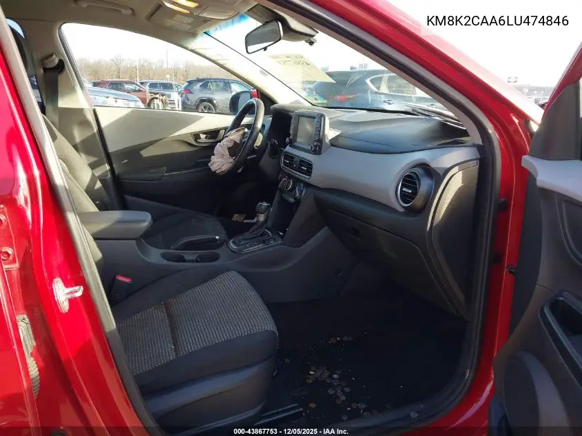 KM8K2CAA6LU474846 2020 Hyundai Kona Sel