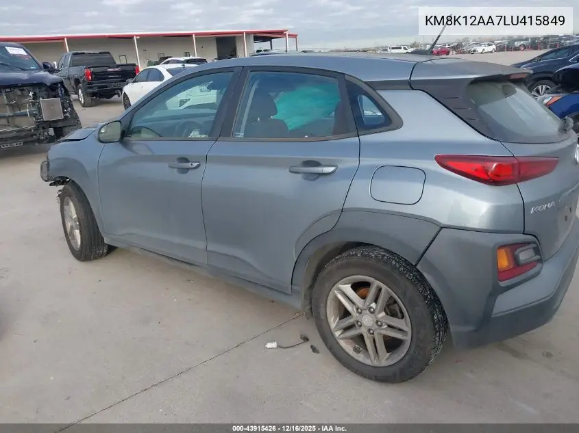 KM8K12AA7LU415849 2020 Hyundai Kona Se