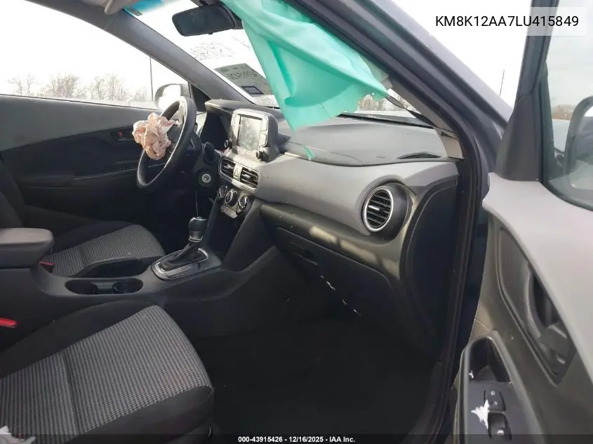 KM8K12AA7LU415849 2020 Hyundai Kona Se