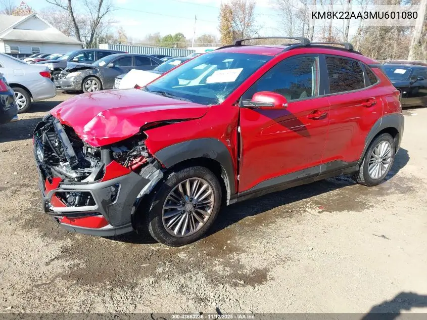KM8K22AA3MU601080 2021 Hyundai Kona Sel