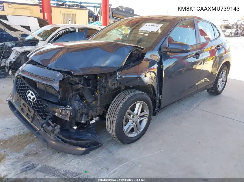 KM8K1CAAXMU739143 2021 Hyundai Kona Se
