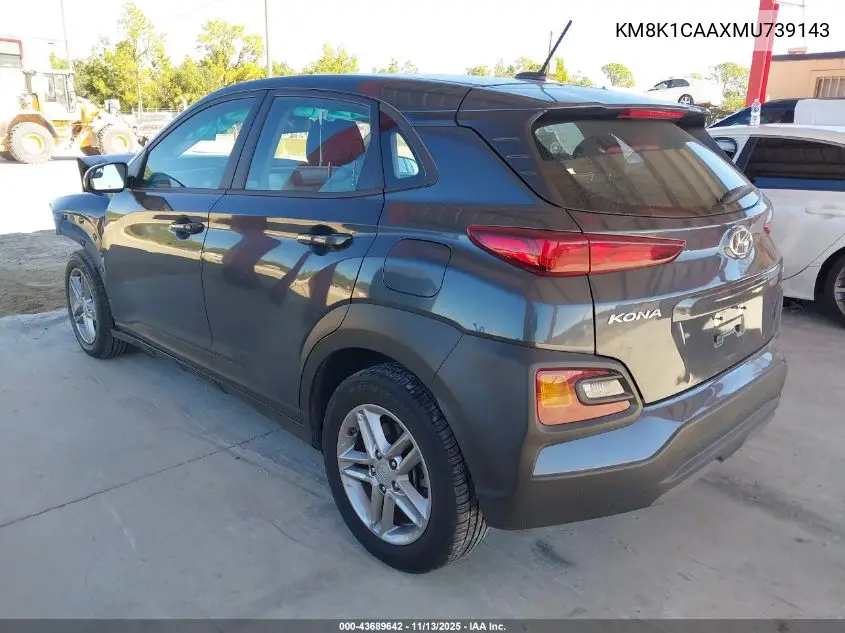 KM8K1CAAXMU739143 2021 Hyundai Kona Se