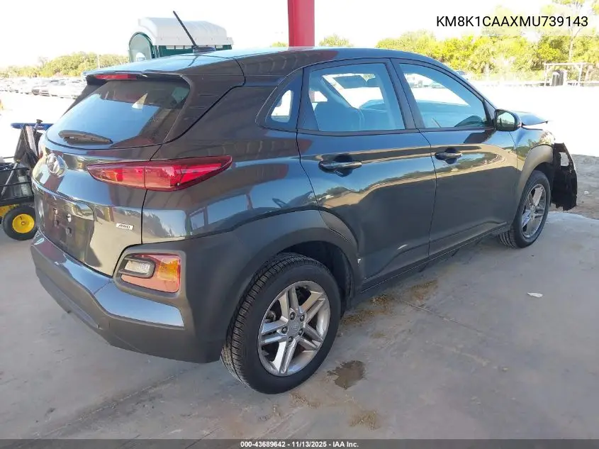 KM8K1CAAXMU739143 2021 Hyundai Kona Se