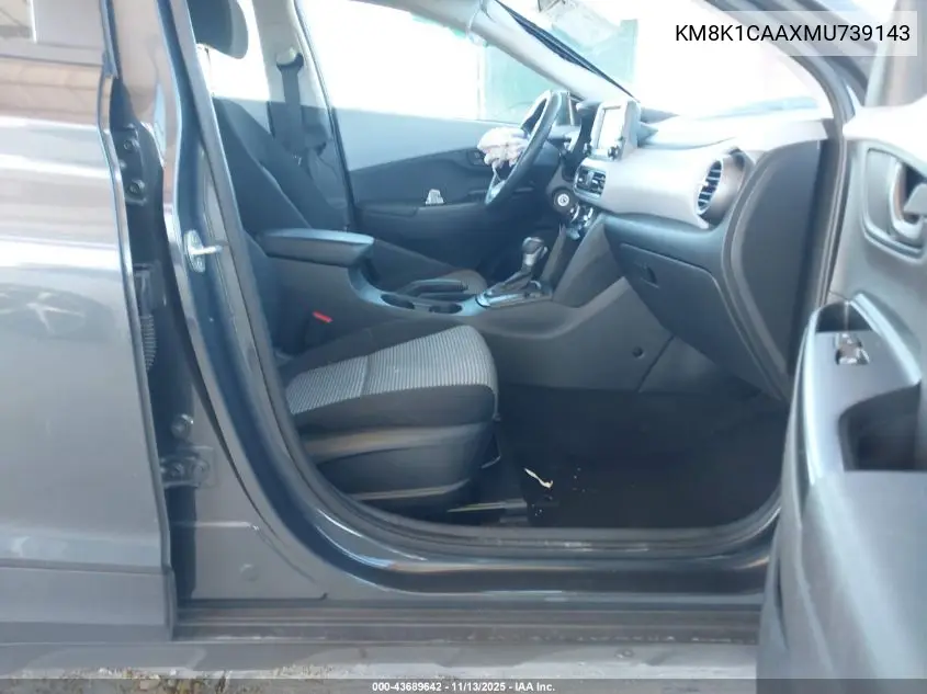 KM8K1CAAXMU739143 2021 Hyundai Kona Se