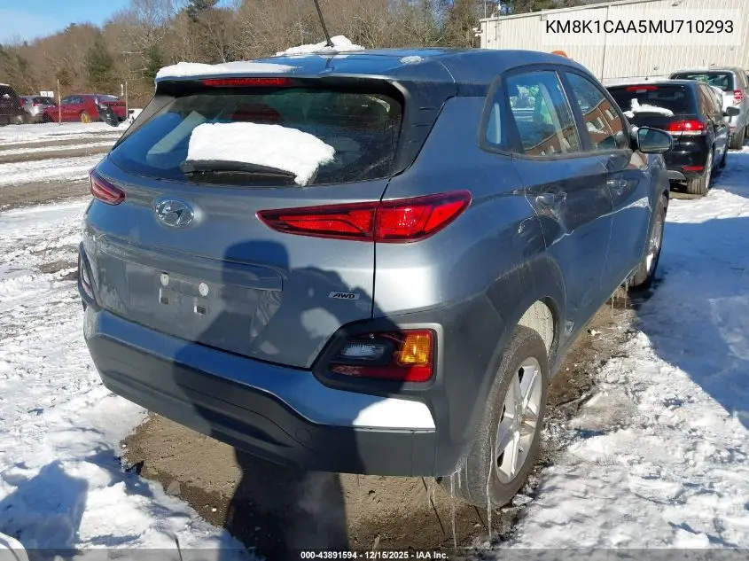 KM8K1CAA5MU710293 2021 Hyundai Kona Se