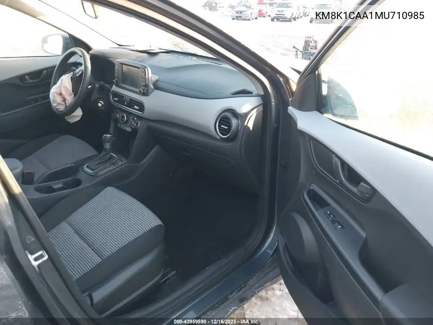 KM8K1CAA1MU710985 2021 Hyundai Kona Se