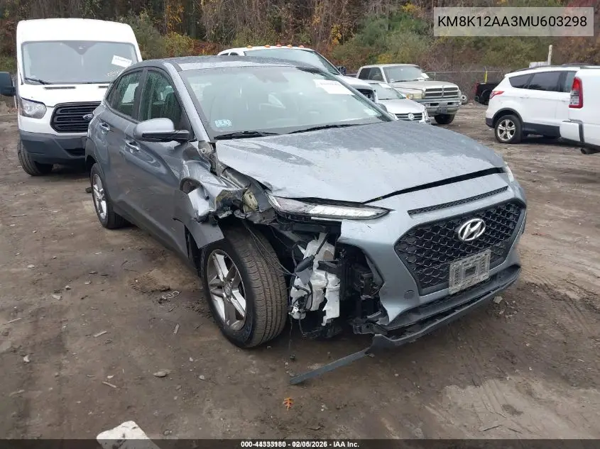 KM8K12AA3MU603298 2021 Hyundai Kona Se