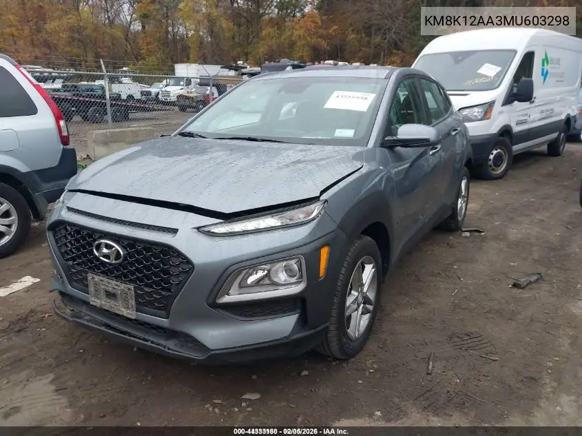 KM8K12AA3MU603298 2021 Hyundai Kona Se