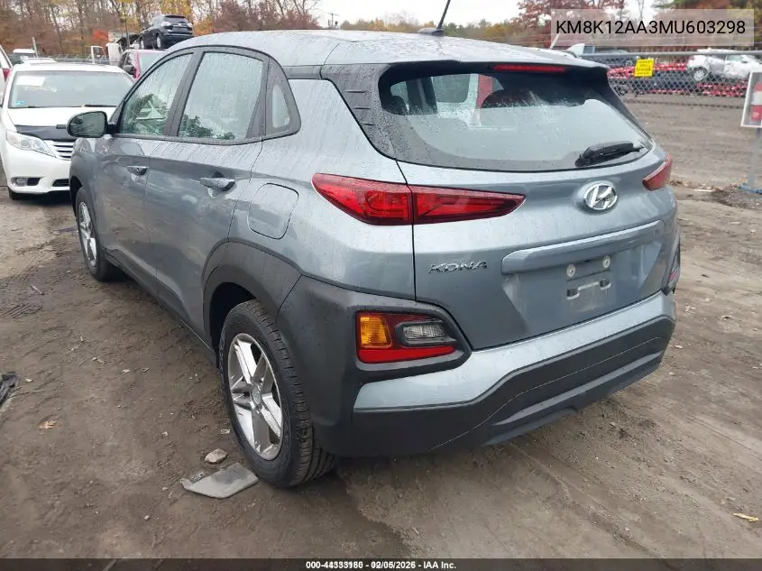 KM8K12AA3MU603298 2021 Hyundai Kona Se