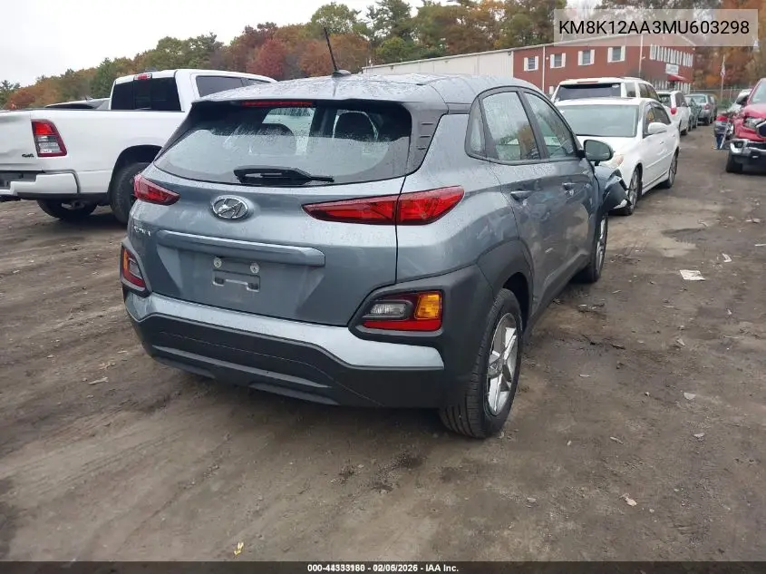 KM8K12AA3MU603298 2021 Hyundai Kona Se