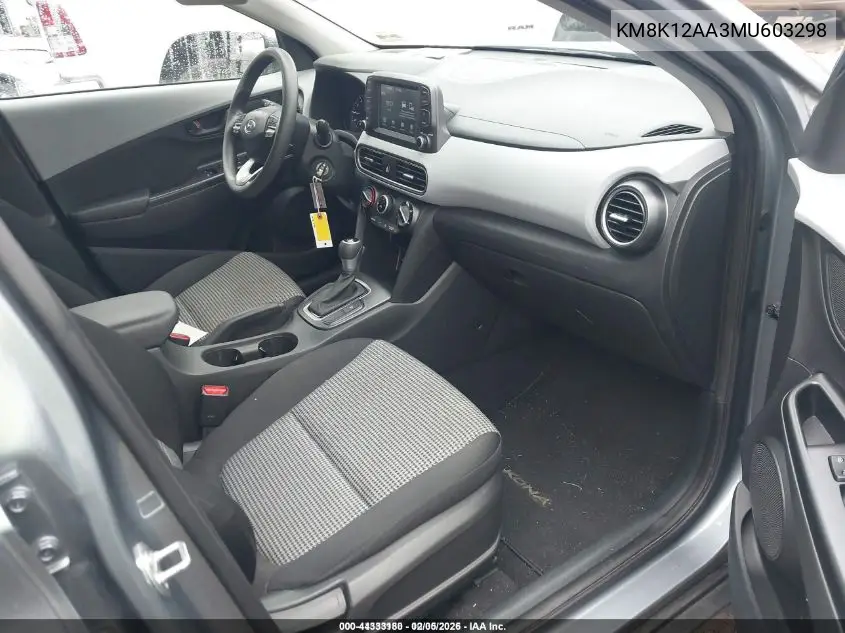 KM8K12AA3MU603298 2021 Hyundai Kona Se