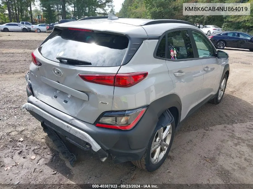 KM8K6CAB4NU864019 2022 Hyundai Kona Sel