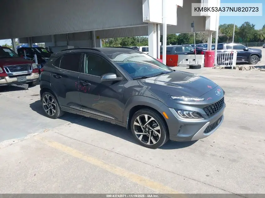 KM8K53A37NU820723 2022 Hyundai Kona Limited