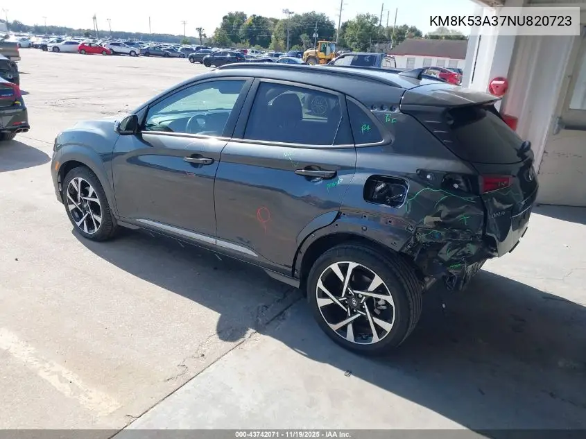 KM8K53A37NU820723 2022 Hyundai Kona Limited