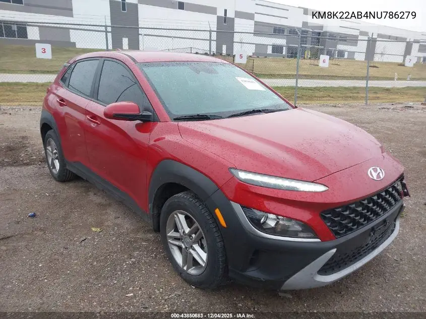 KM8K22AB4NU786279 2022 Hyundai Kona Se