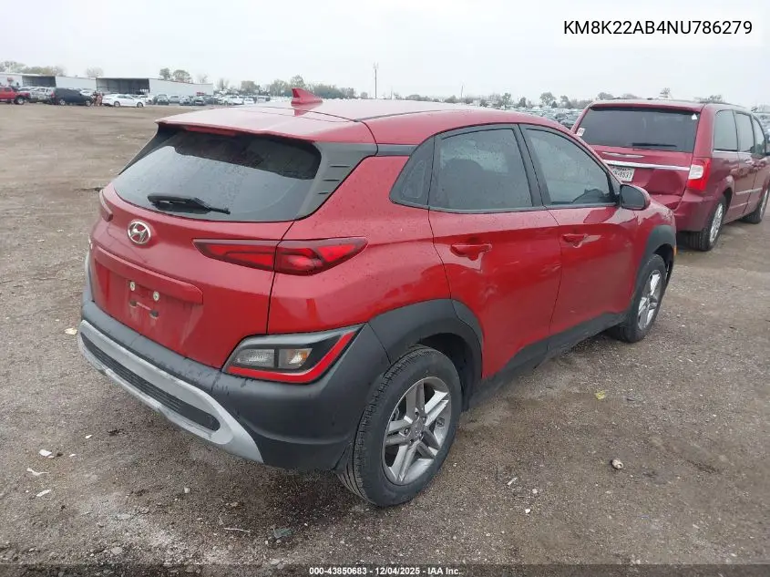 KM8K22AB4NU786279 2022 Hyundai Kona Se