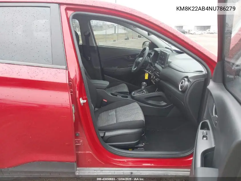 KM8K22AB4NU786279 2022 Hyundai Kona Se